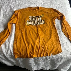 mustard, yellow, simply southern size medium worn once
